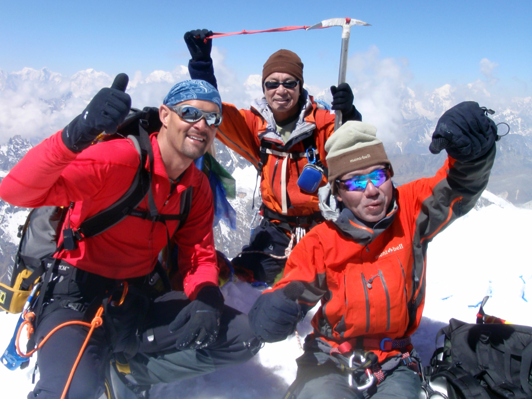 With the Japanese on Lobuche 2